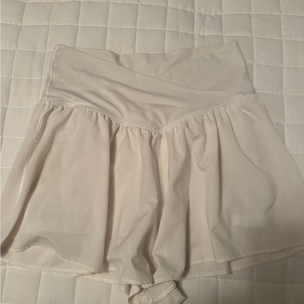 Aerie Cream Athletic Shorts